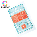 Customize warranty hot stamping ticket coupon, anti-fake sticker printing with Micro text